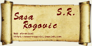 Saša Rogović vizit kartica